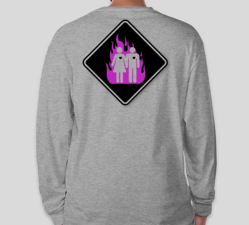 TWIN FLAMES UNISEX LONG SLEEVE T