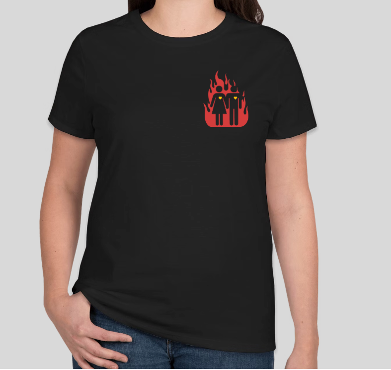 TWIN FLAMES WOMENS T SHIRT
