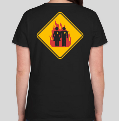 TWIN FLAMES WOMENS T SHIRT